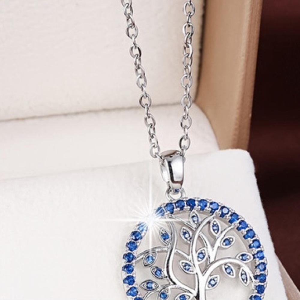Gold plated necklace for women tree of life design
